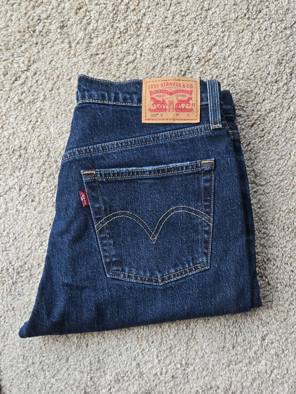 Levi's Women's Skinny Jeans in Dark Blue Denim